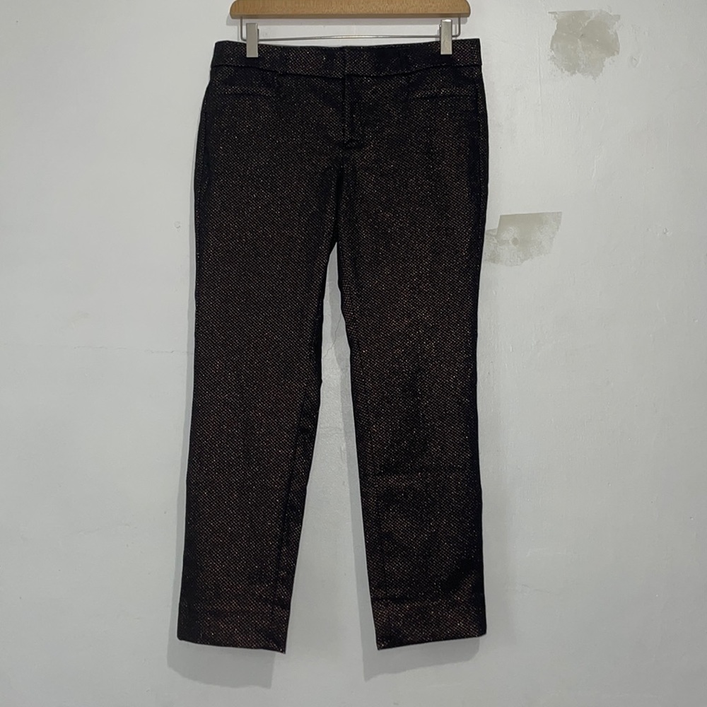 NWT Size 6P Women’s Banana Republic Sparkly Brown and Black Dress Pants